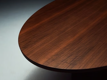 INTERSECTION - Oval solid wood table by La Manufacture - view 3
